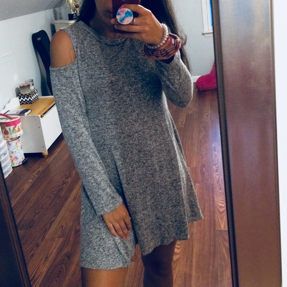 Cold Shoulder Mini Dress!